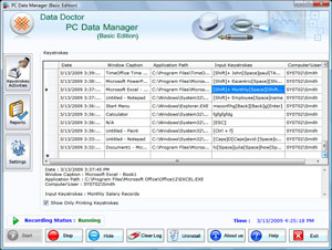 KeyLogger Screenshot